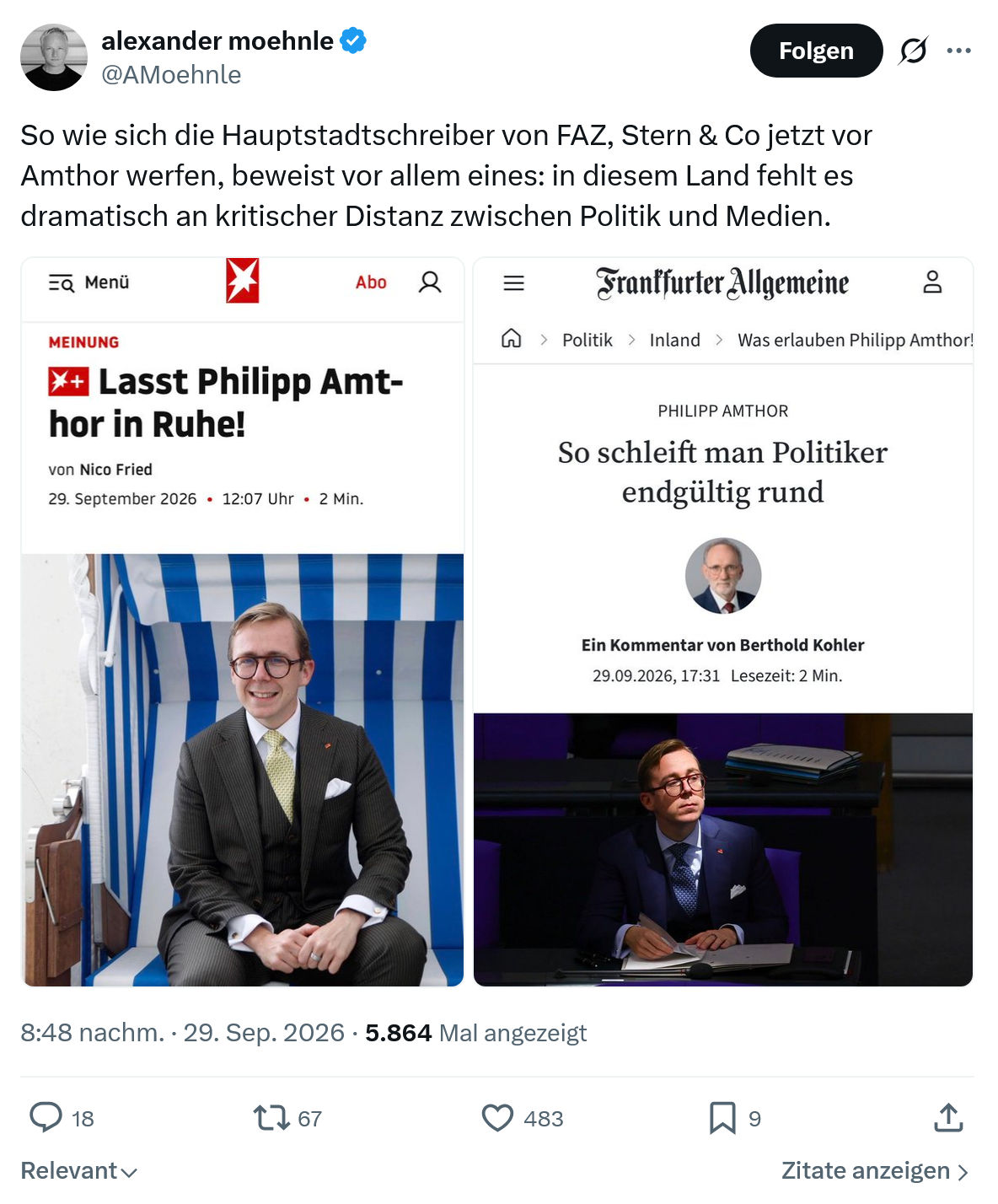 Alexander Moehnle: So wie sich die Hauptstadtschreiber...