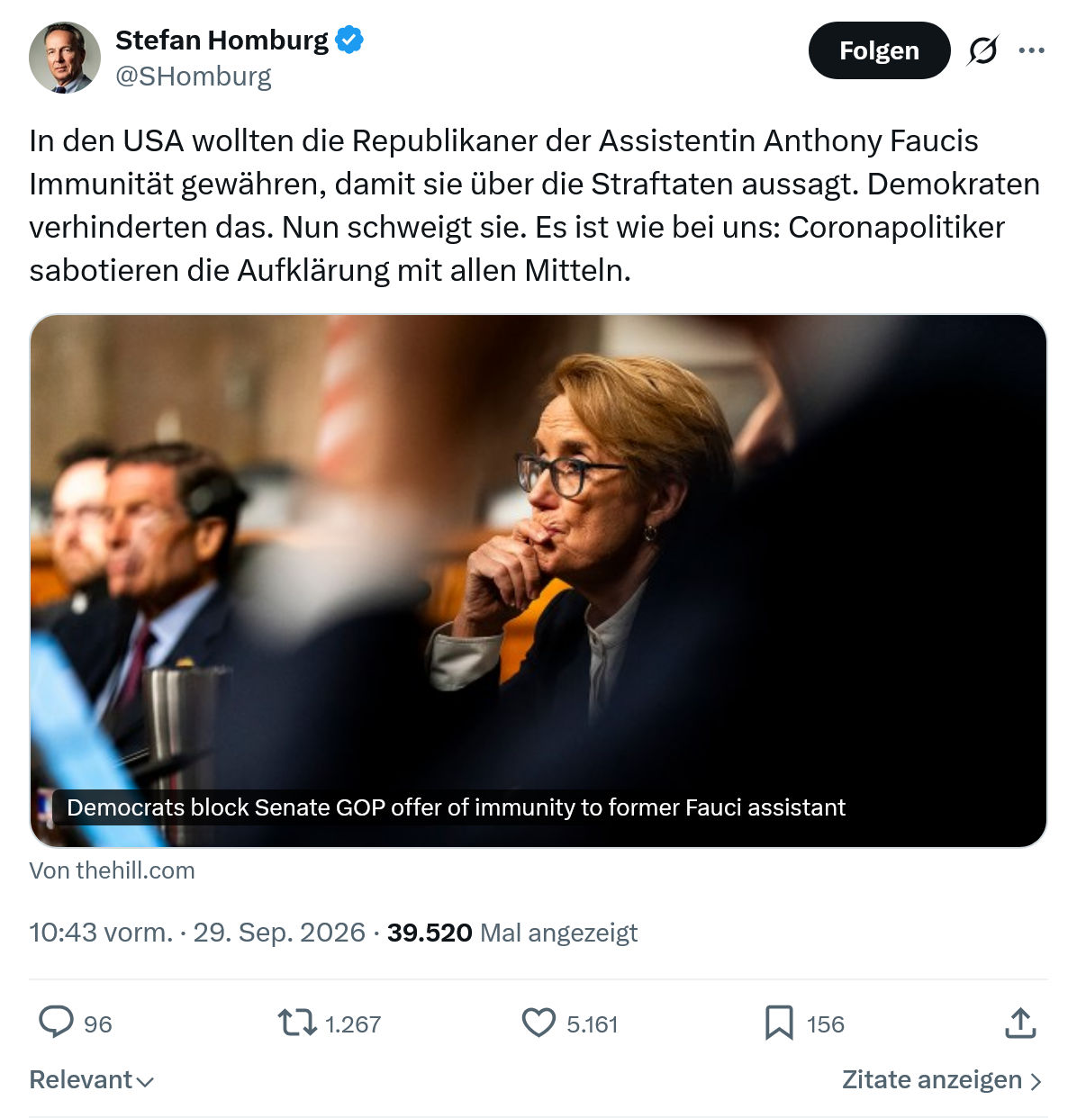 Stefan Homburg: In den USA wollten die Republikaner...