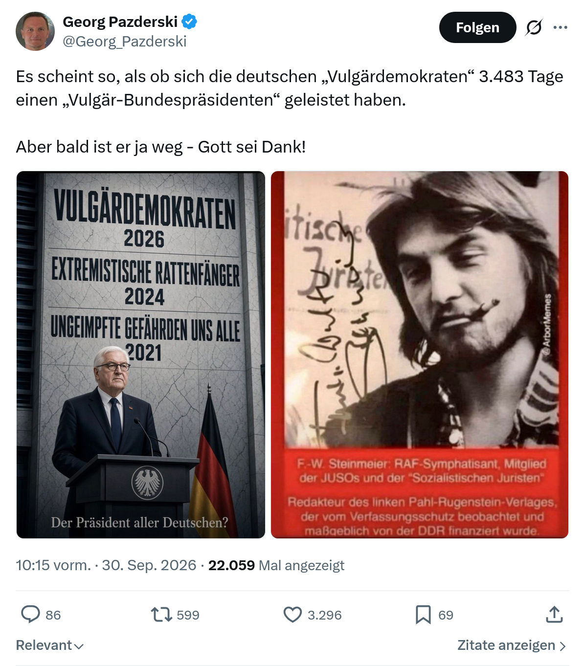 Georg Pazderski: Es scheint so, als ob sich...