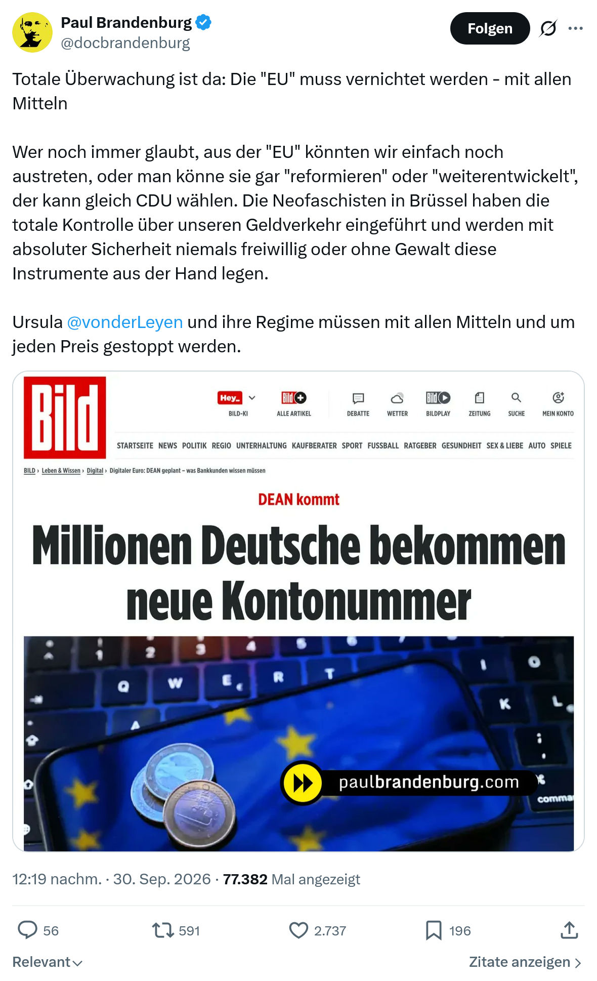Paul Brandenburg: Totale Überwachung ist da...
