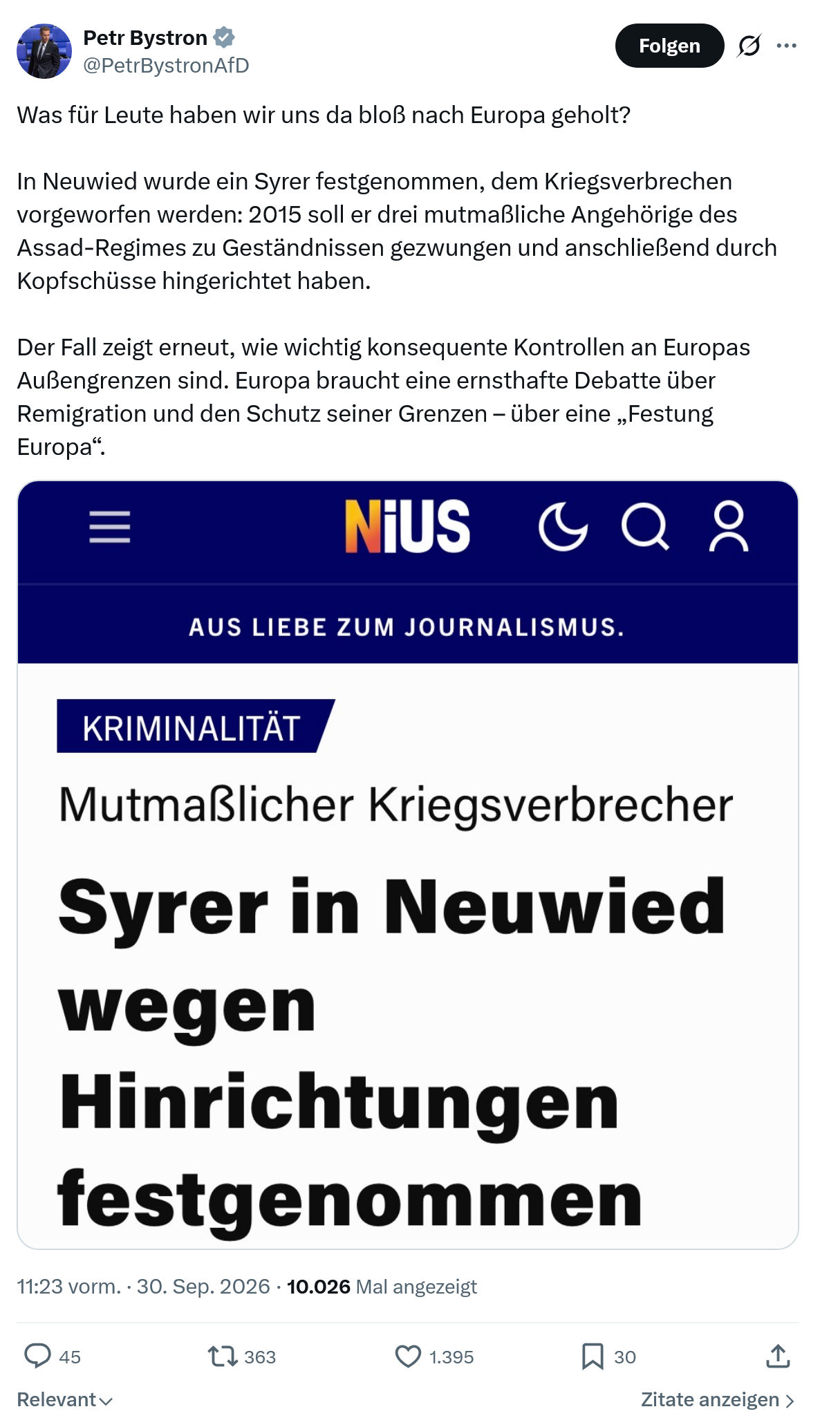 Petr Bystron: Was für Leute haben wir uns...