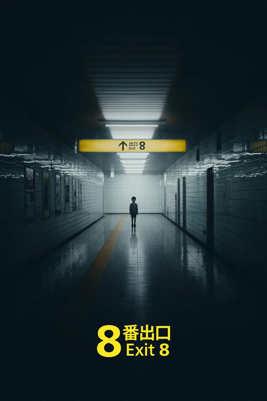 Poster oficial de la película Exit 8 (Genki Kawamura, 2025)