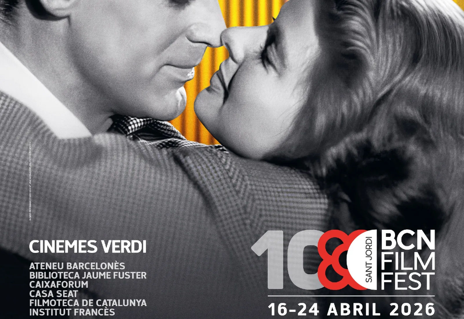 Cartel del BCN FILM FEST 2026 en Barcelona con programación de cine internacional.