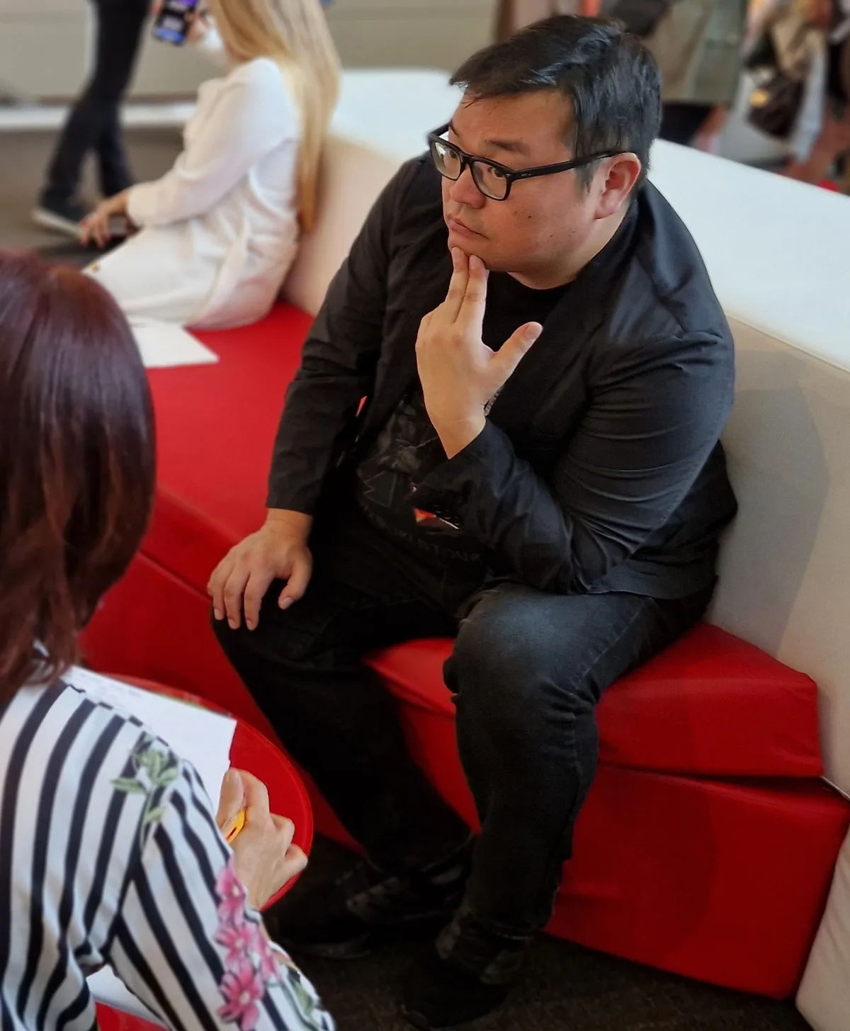Lee Jong-pil durante la entrevista en el Hotel Meliá Sitges en Sitges Film Festival 2024