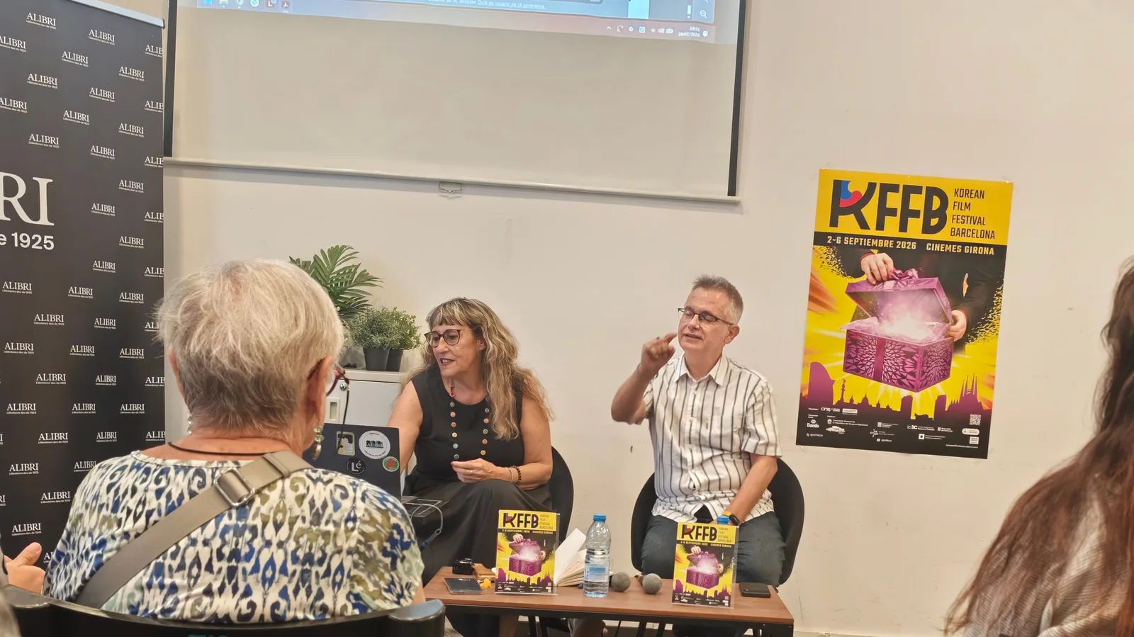 Gloria Fernández y Enrique Garcelán durante la presentación de KFFB 2026