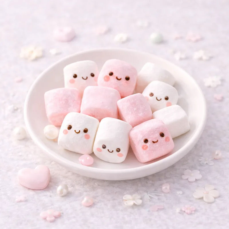 Nubes de azúcar japonesas kawaii asociadas al White Day