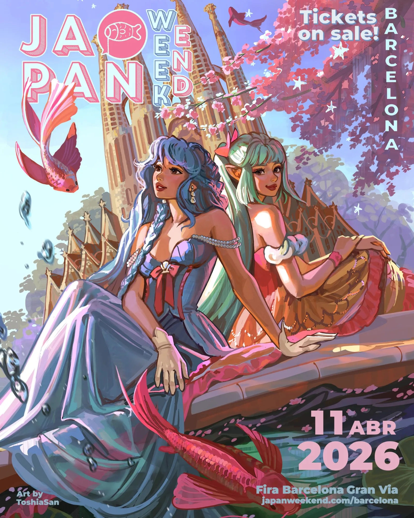 Cartel Japan Weekend Barcelona 2026 - artista ToshiaSan