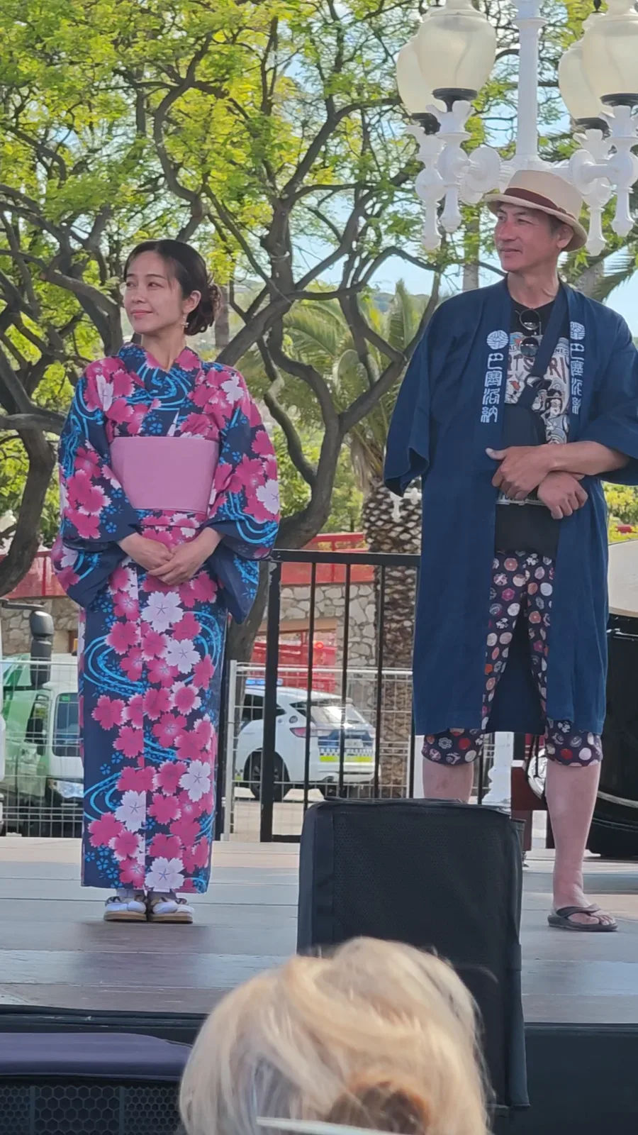 Discurso de inaguración por el consulado general de japón y ajuntament de barcelona