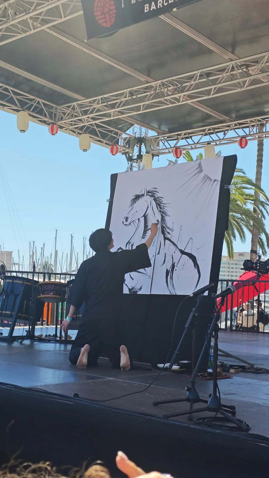 Demostración de pintura japones Sumi-e por Mitsuru Nagata