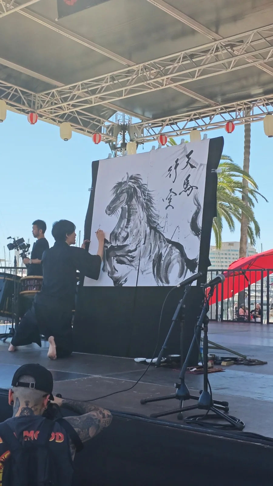 Demostración de pintura japones Sumi-e por Mitsuru Nagata