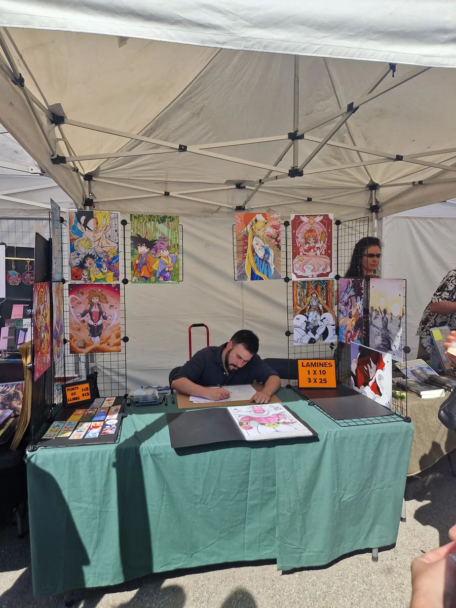 Área comercial del evento artistas
