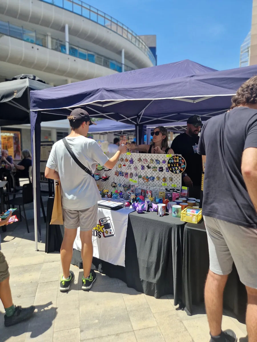Área comercial del evento