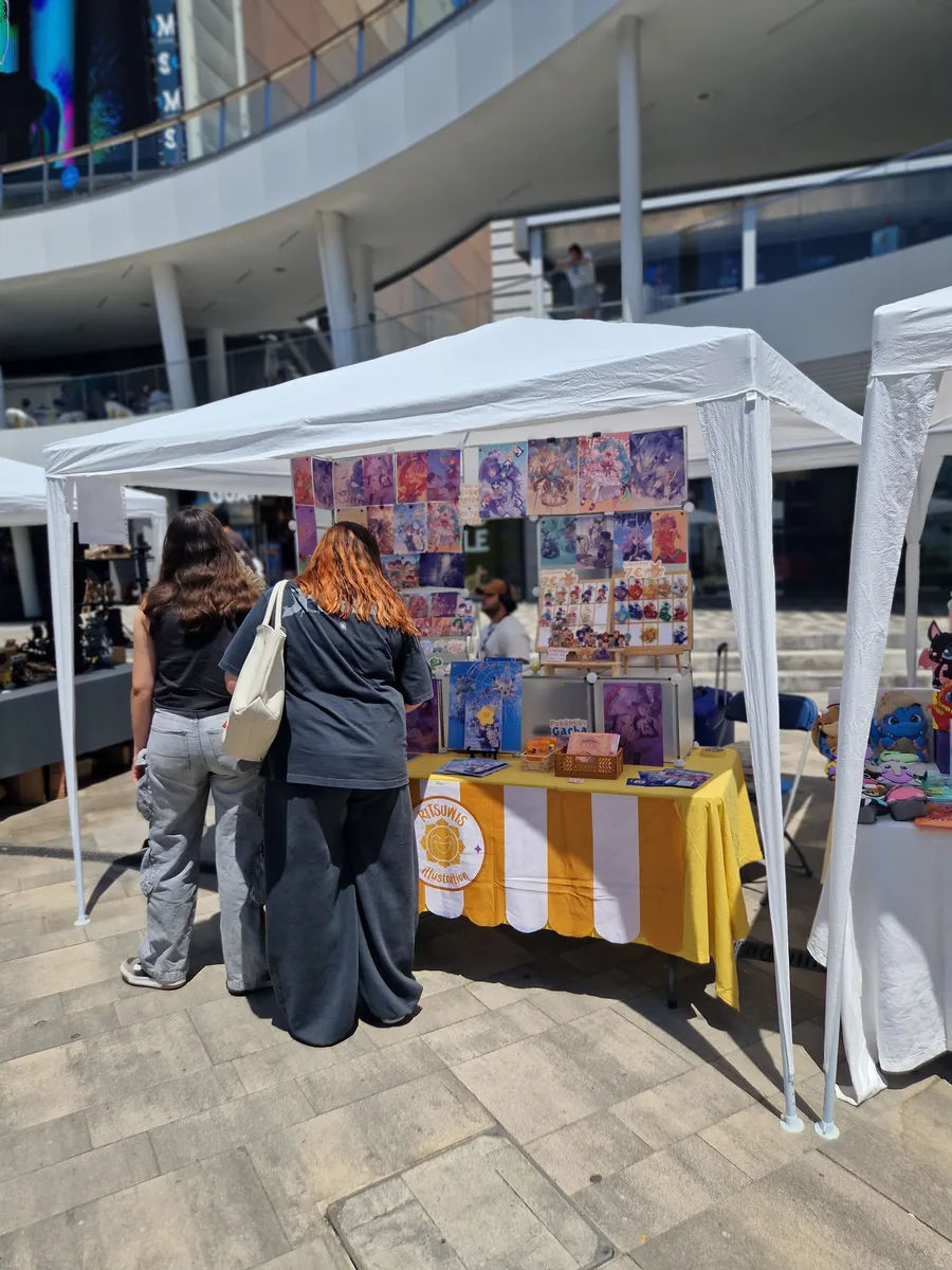 Área comercial del evento