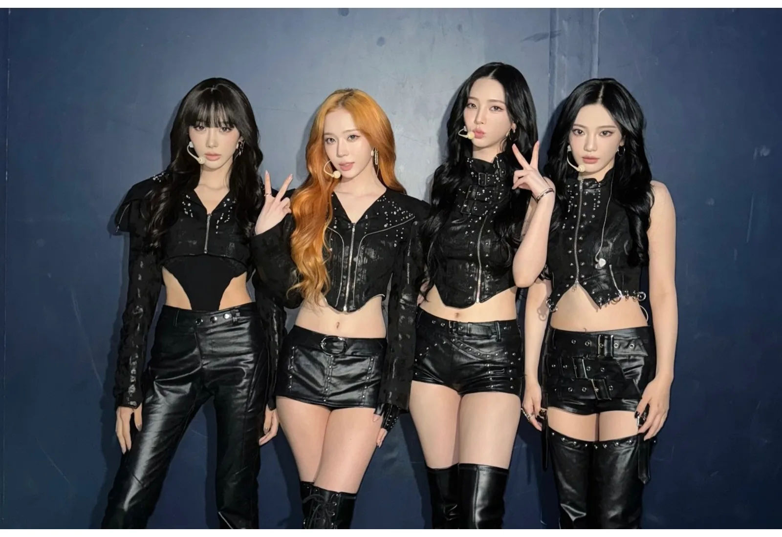 Grupo aespa antes del concierto en Osaka 2026