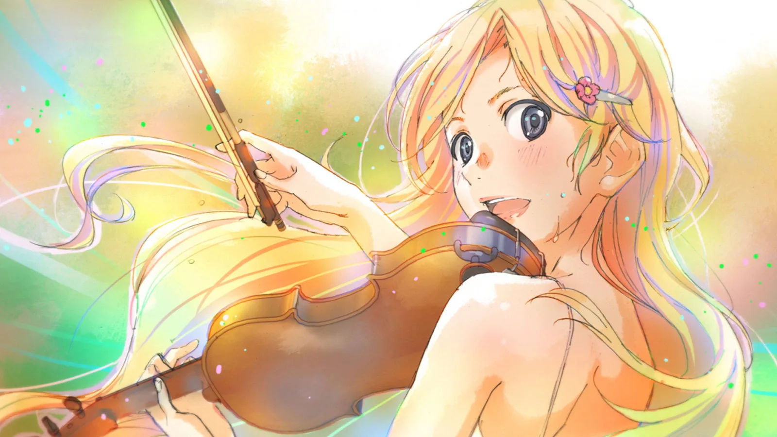Escena de la de la serie Your lie in april