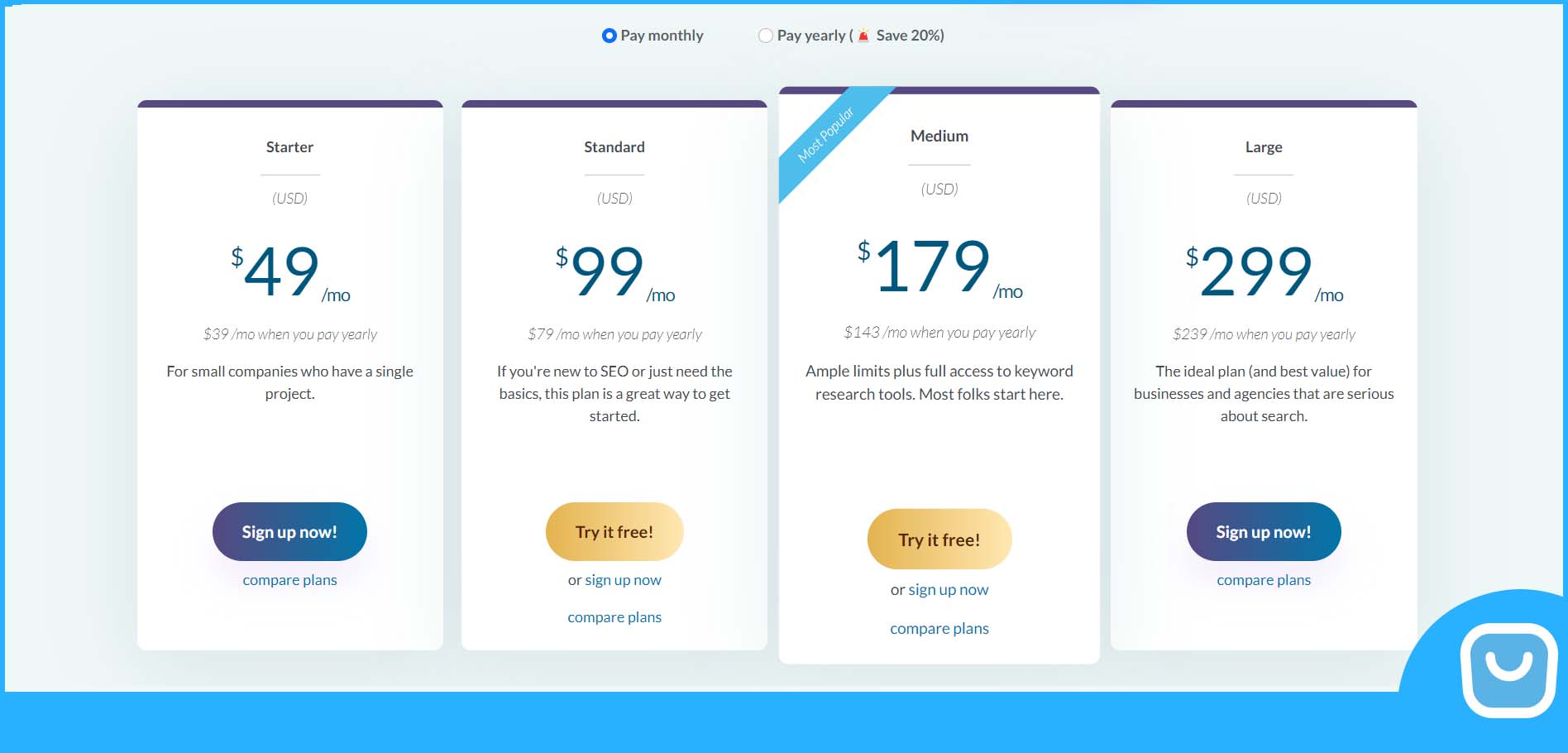 Moz Pro Pricing 