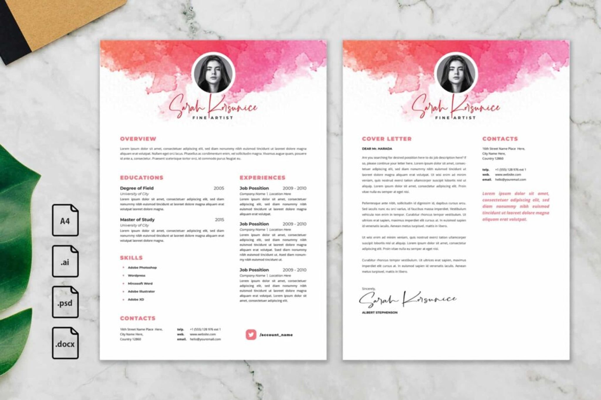 CV Resume – Fine Artist Profile
