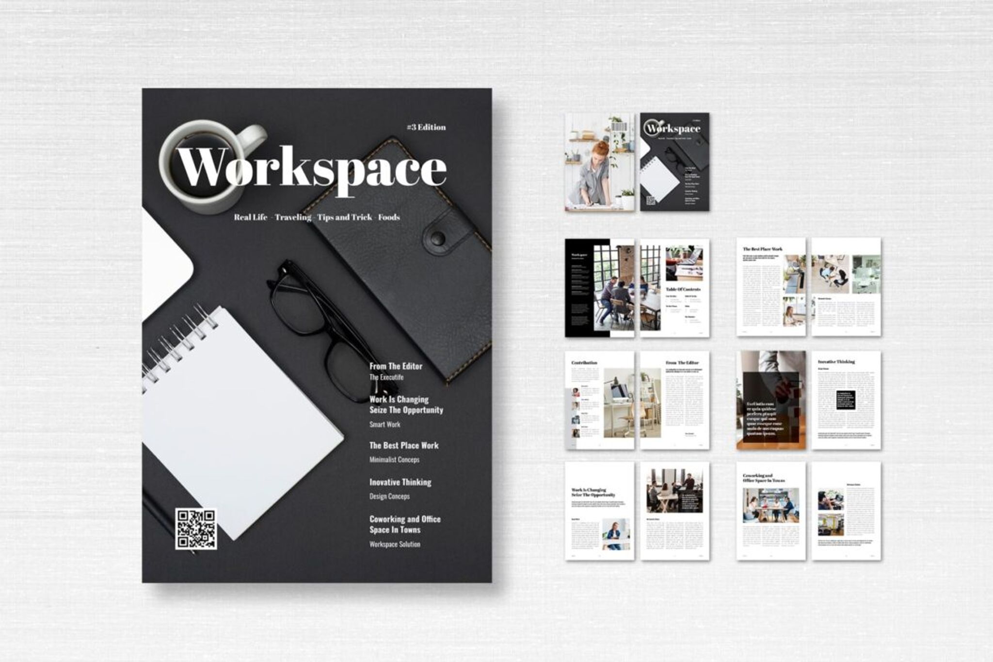 Magazine Template – Workspace