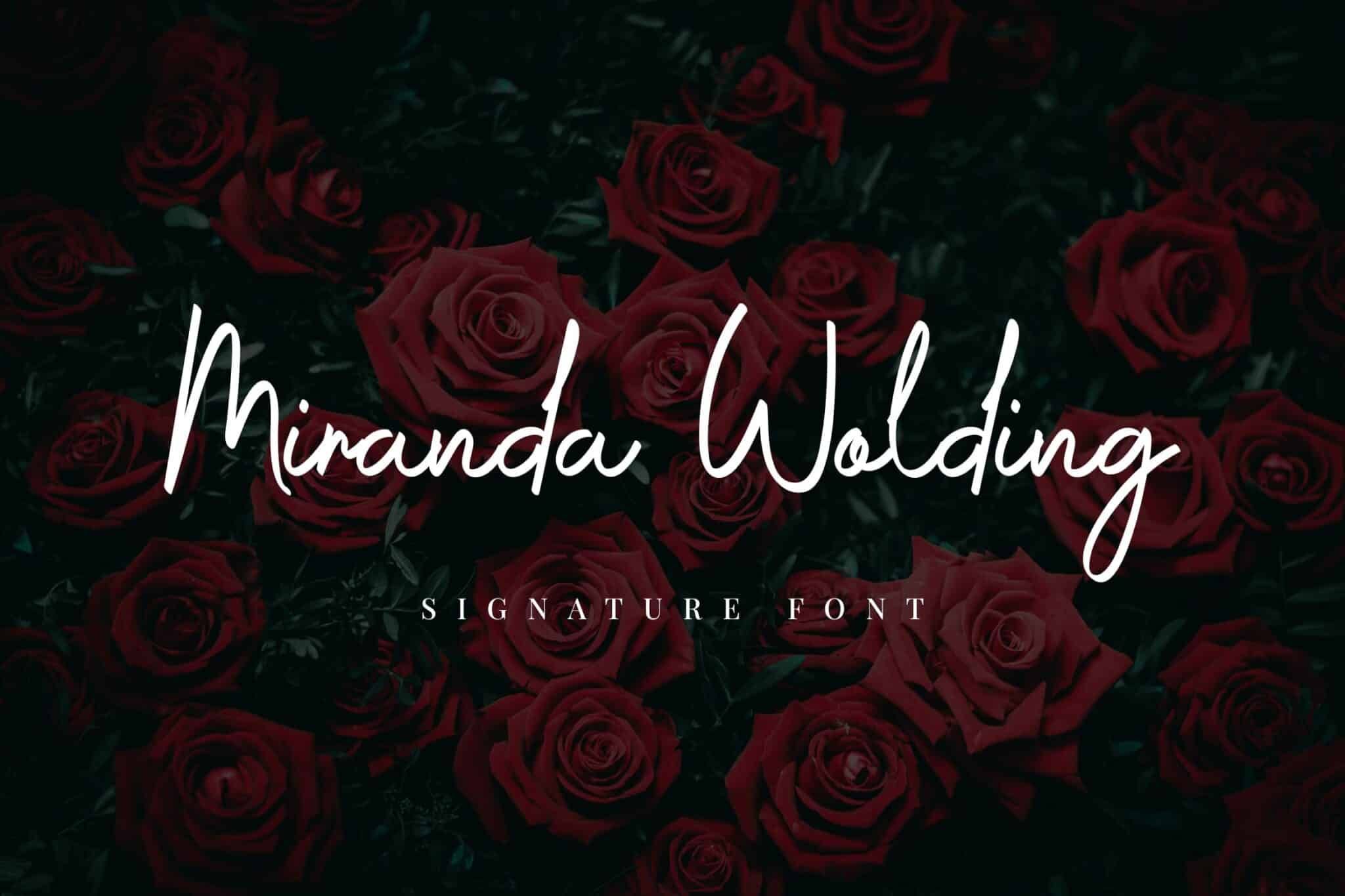 Miranda Wolding Handwritten Script