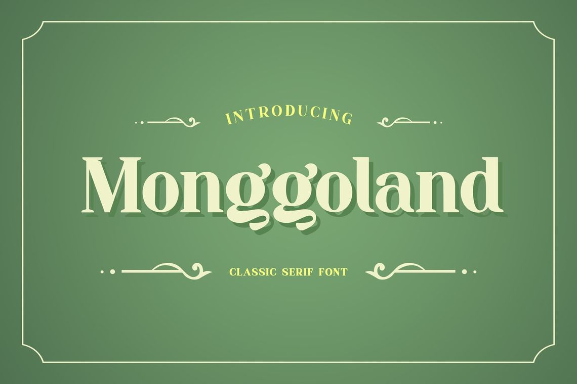 Monggoland Elegant Serif Font