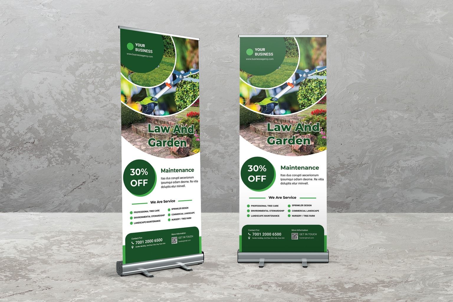 Roll Up Banner – Garden Maintanance
