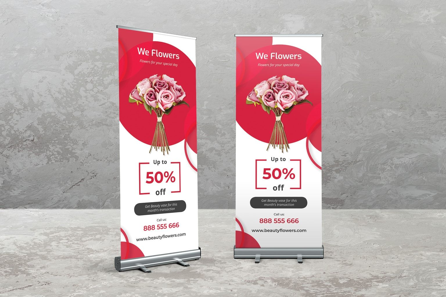 Roll Up Banner – Special Flower Shop