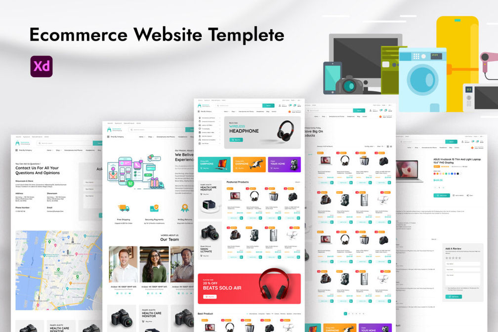 5electronic Store Mockup
