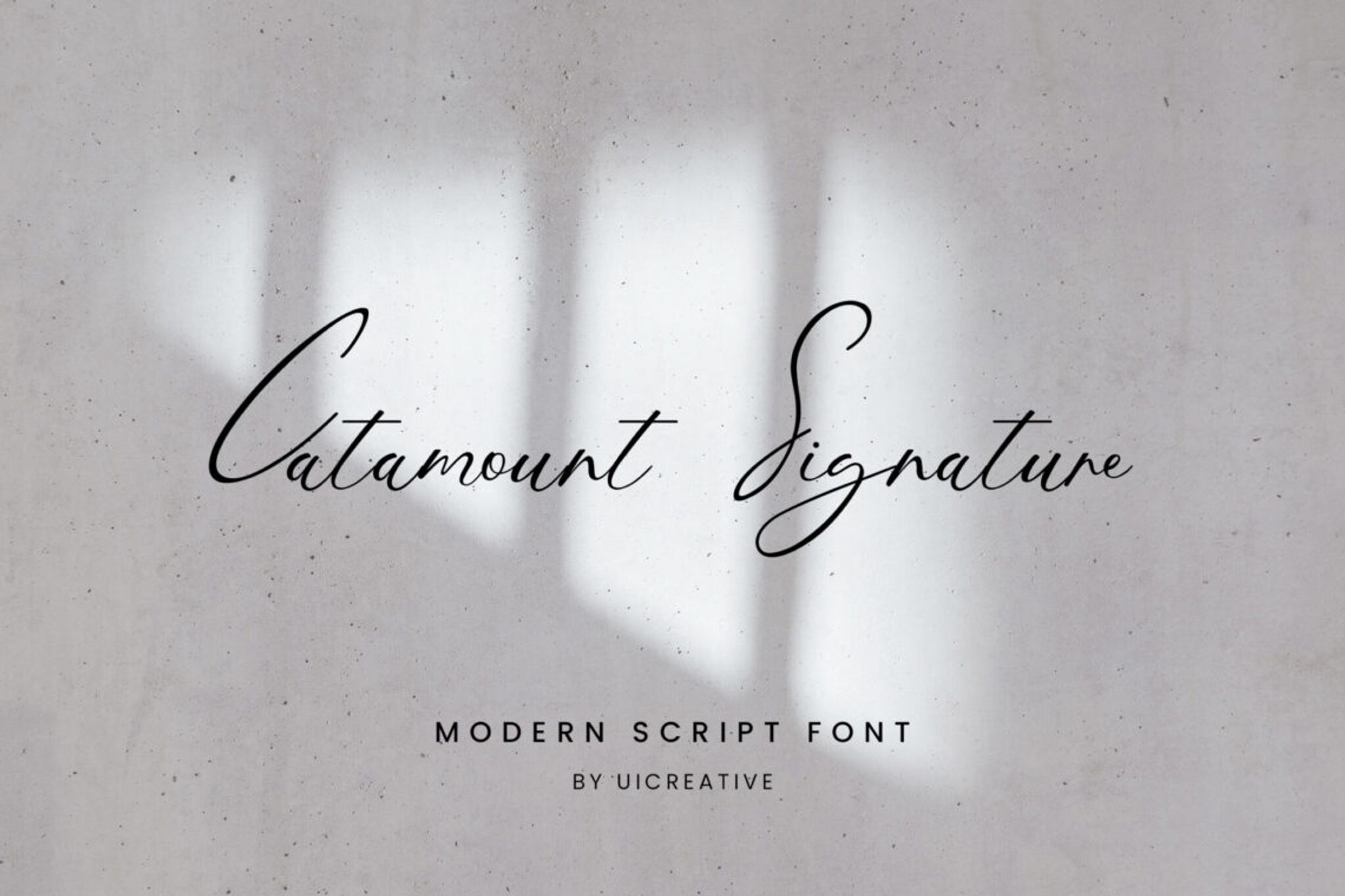 Catamount Signature Font