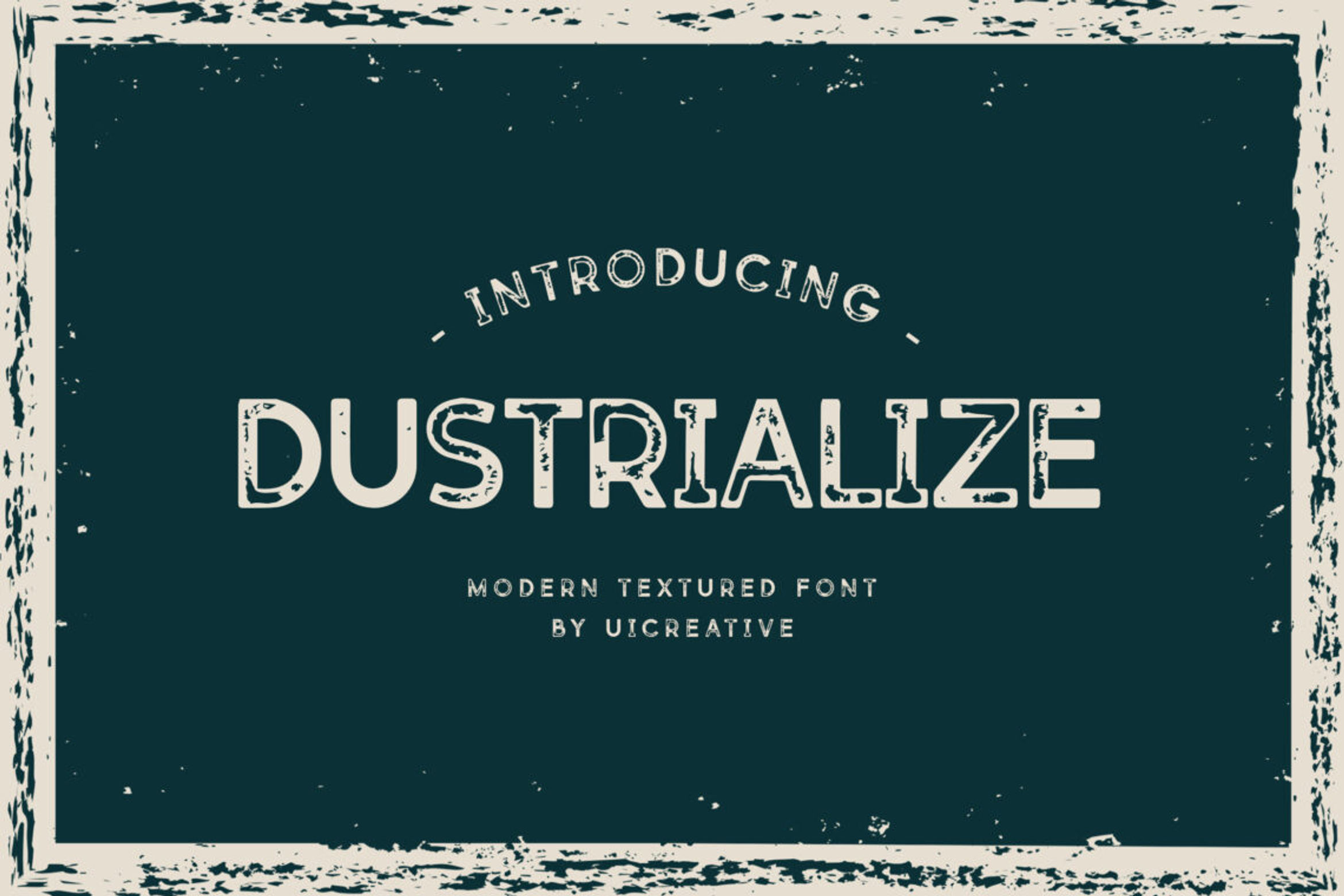 Dustrialize Modern Textured Font