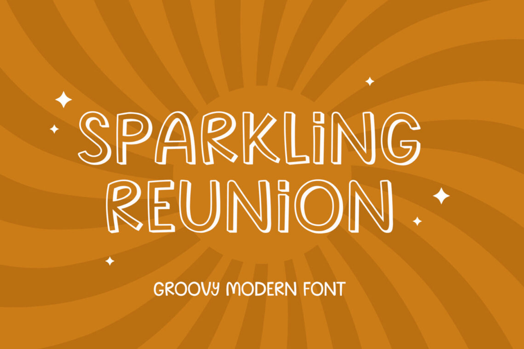 Sparkling Reunion Casual Sans Serif Font - summer font