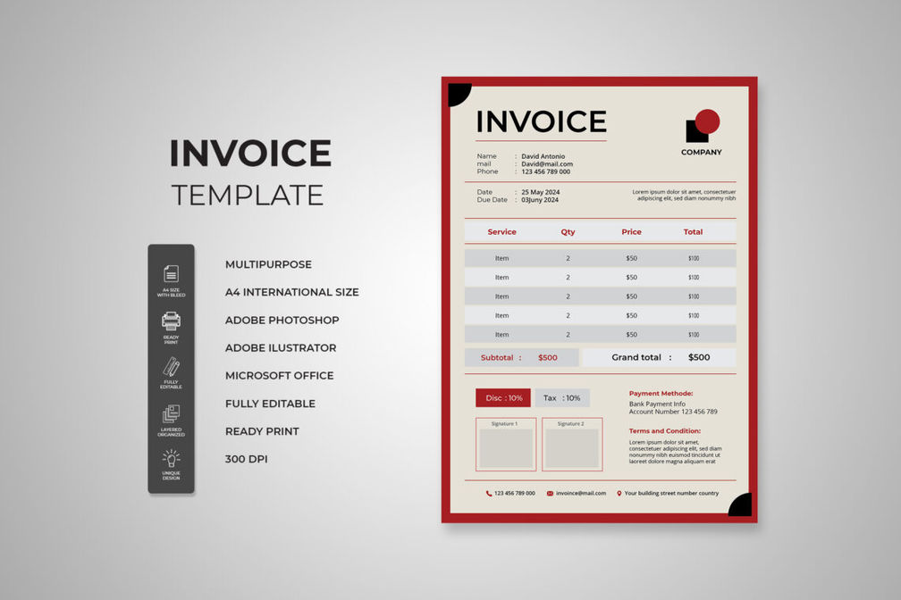 Preview Invoice 1