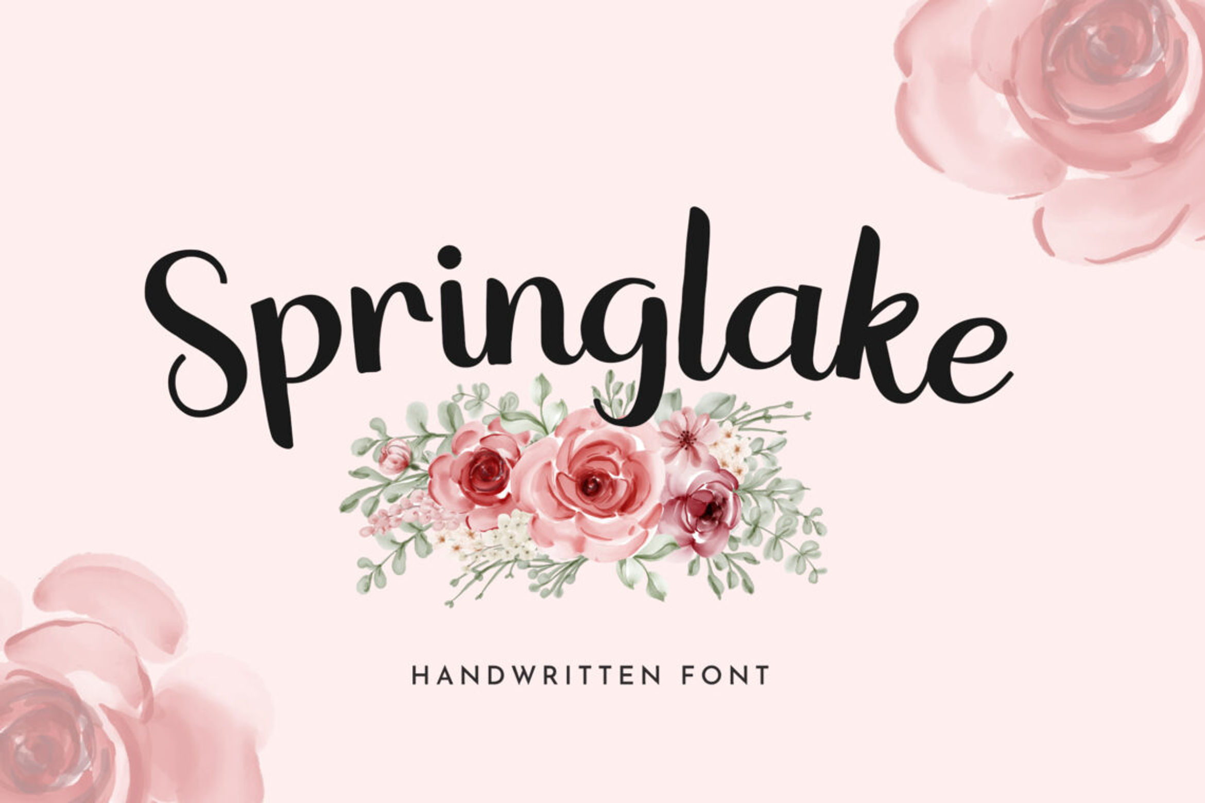 Springlake Calligraphy Font - Spring font