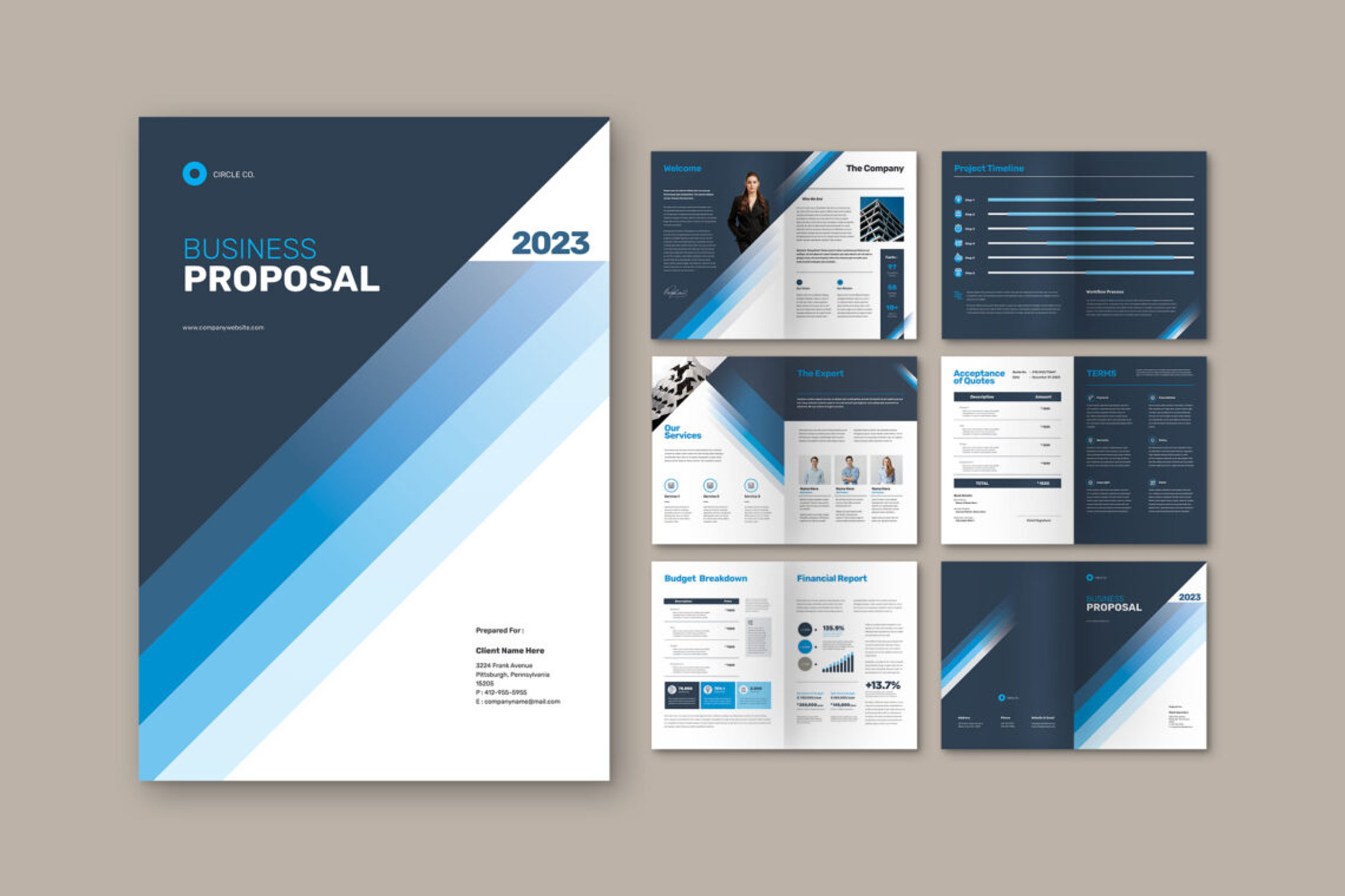 Elegant Blue Theme