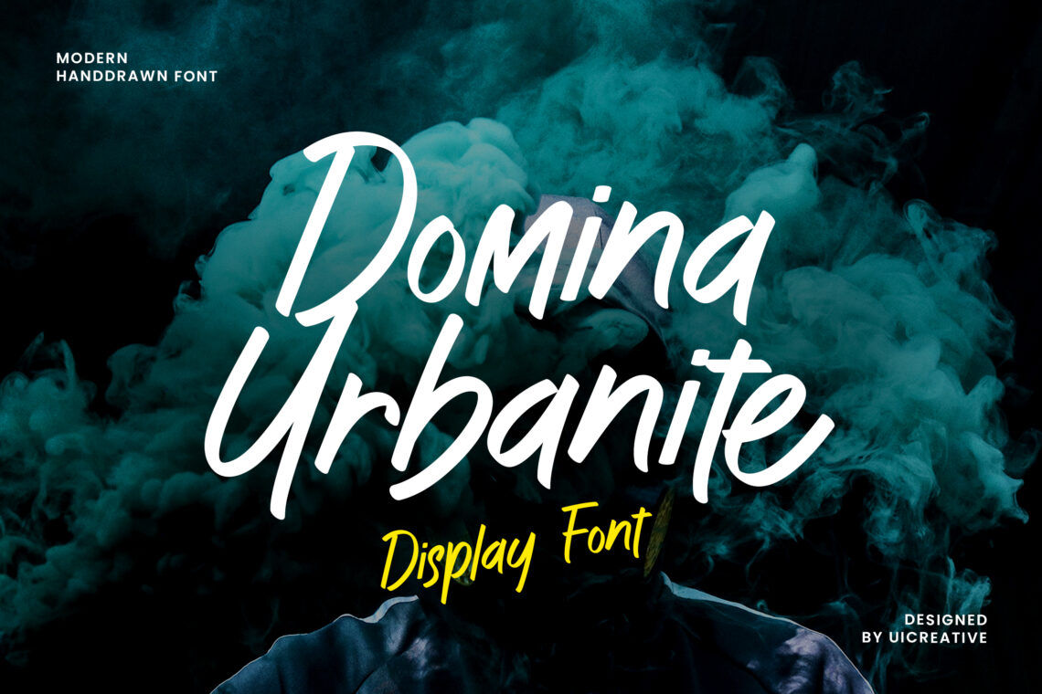 Domina Urbanite Modern Handwritten Display Fancy Font
