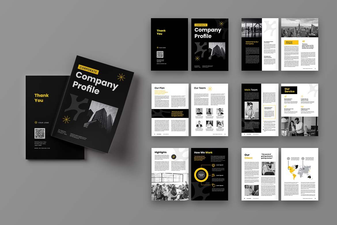 Dark Theme Company Profile