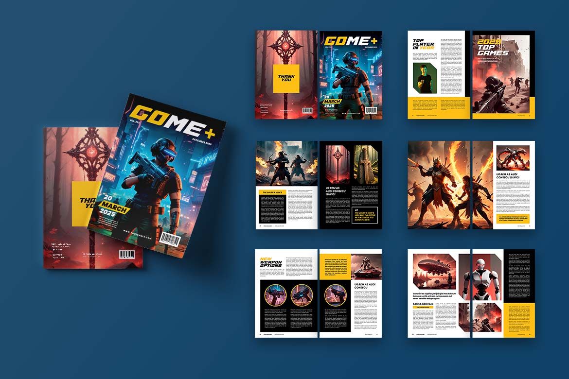 Gaming Trend Magazine Template
