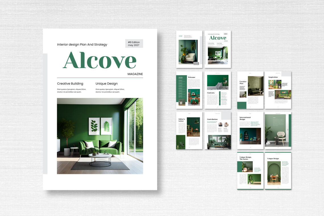 Home Furniture Trend Magazine Template