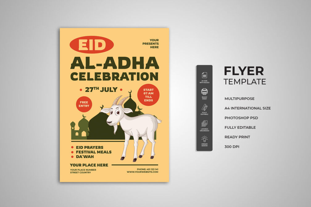 Eid al-Adha Celebration Flyer