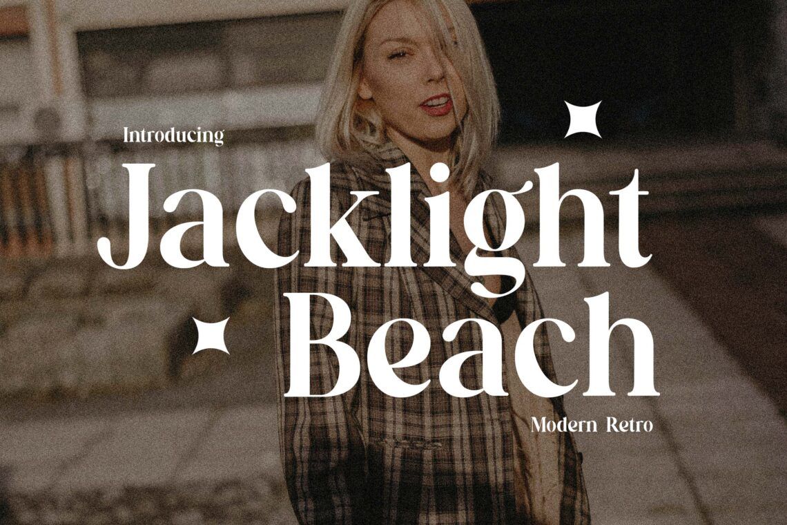 Jacklight Beach Modern Serif Retro Font