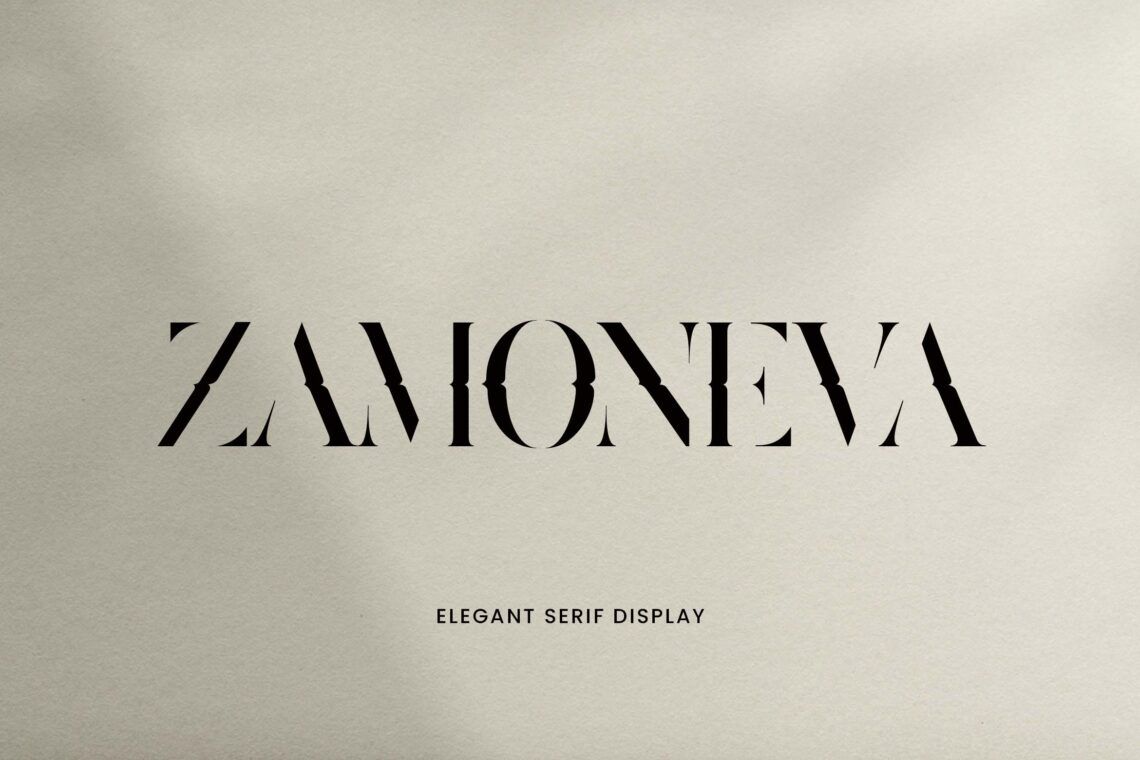 Zamoneva Elegant Serif Display Font