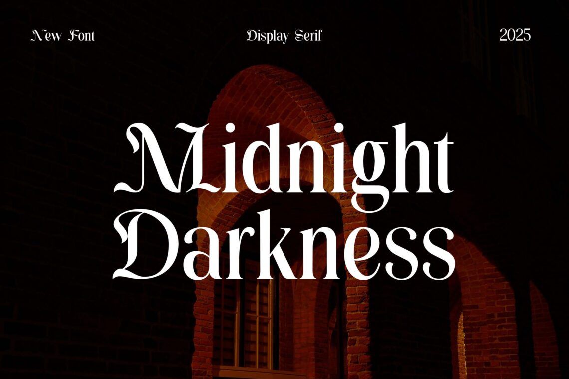 Midnight Darkness Display Serif Font