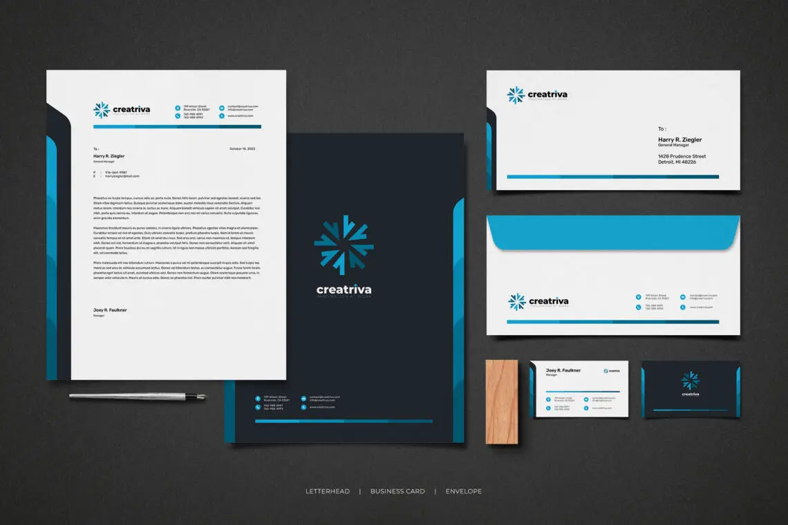 Stationery – Creative Blue