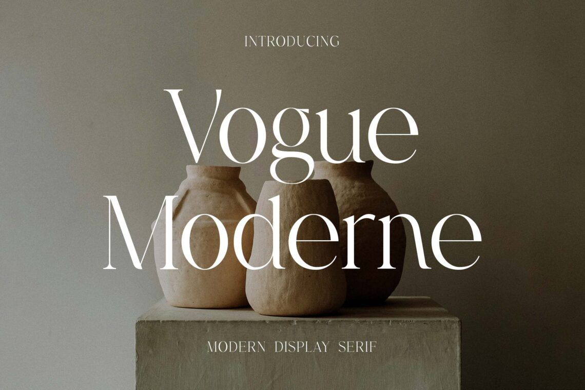Vogue Moderne Modern Display Serif Font