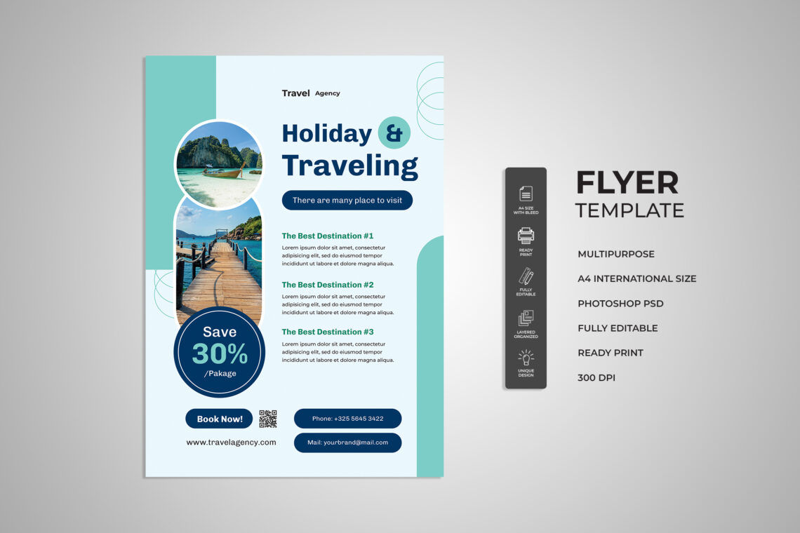 Holiday And Traveling Flyer