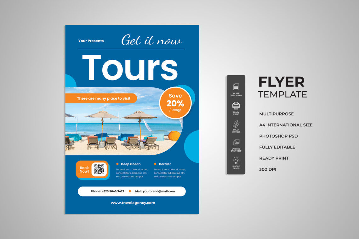 Tours Travel Flyer