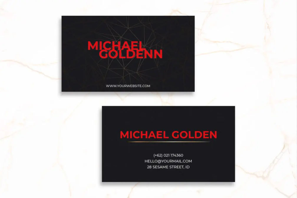 Business Card Black Templatejpg