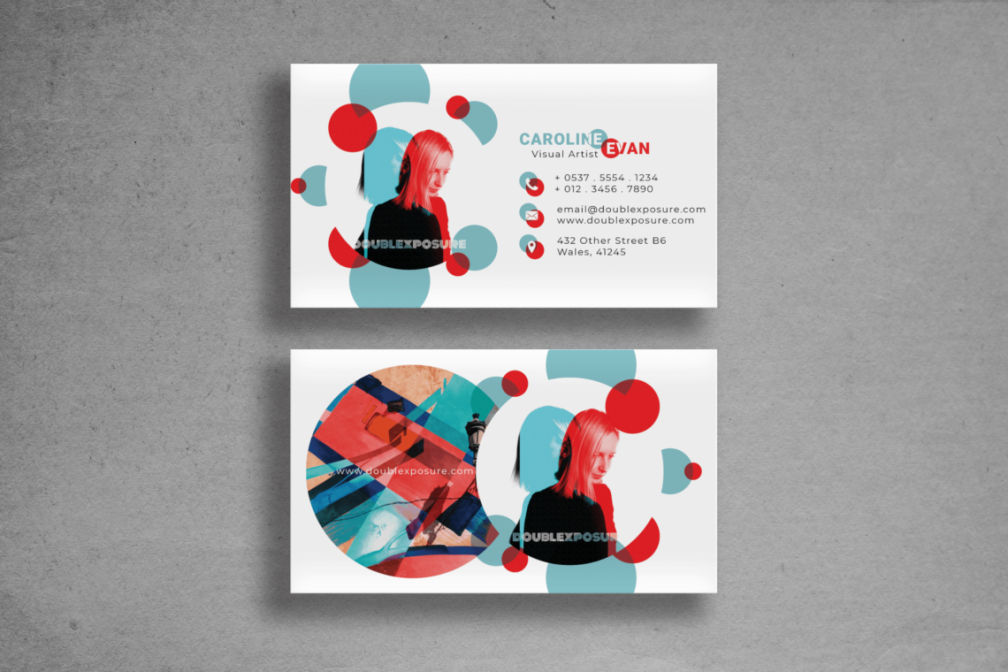 Business Card Colour Exposure Templatepng