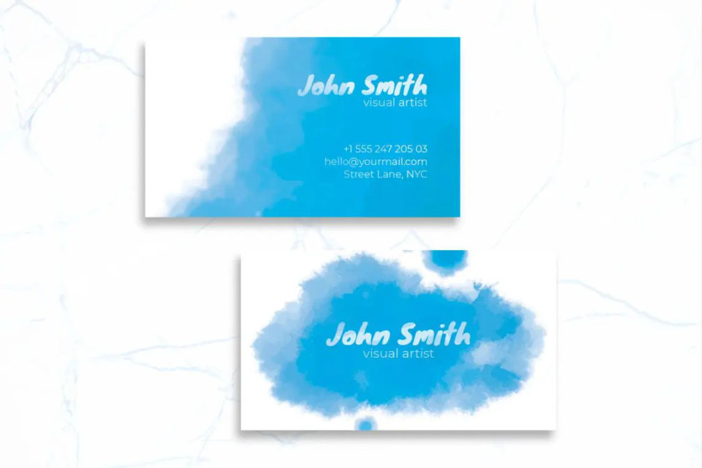 Business Card Visual Artist Identityjpg
