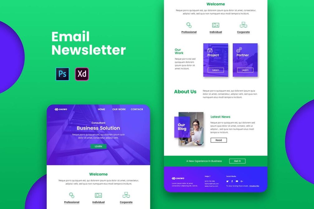Business Solution Email Newsletter