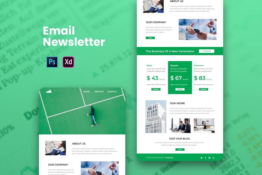 Business Work Strategy Email Newsletter
